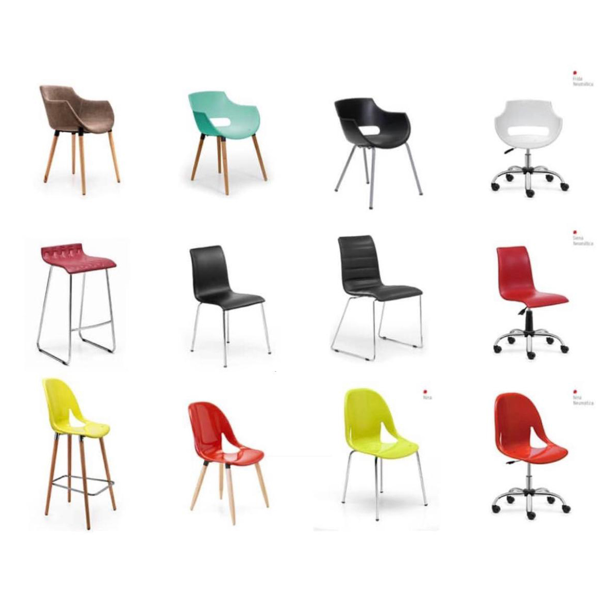 Sillas Plásticas Tapizadas